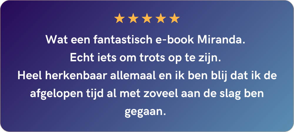 Review e-book Eindelijk rust en ontspanning na jouw toxische relatie
